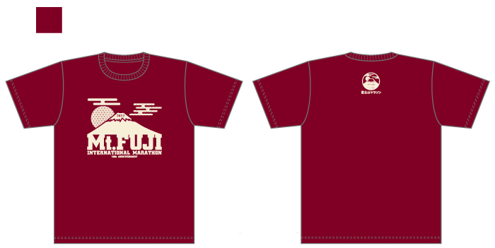 sample image of T-shirts which colour is burgundy